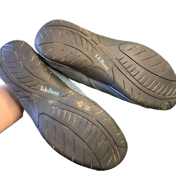 L.L. Beansport Suede Sneakers Grey Turquoise Outdoor Shoes Size 7.5 - Picture 7 of 8